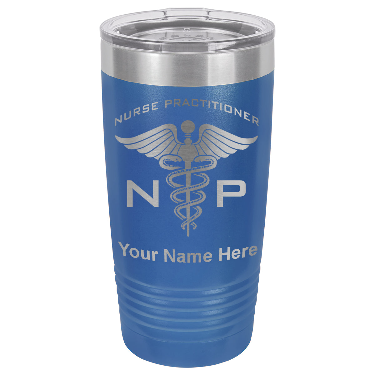 20oz Vacuum Insulated Tumbler Mug, NP Nurse Practitioner, Personalized Engraving Included