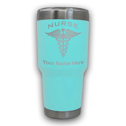 LaserGram 30oz Tumbler Mug, Nurse, Personalized Engraving Included