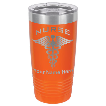 20oz Vacuum Insulated Tumbler Mug, Nurse, Personalized Engraving Included