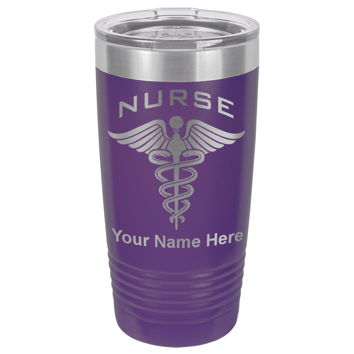 20oz Vacuum Insulated Tumbler Mug, Nurse, Personalized Engraving Included