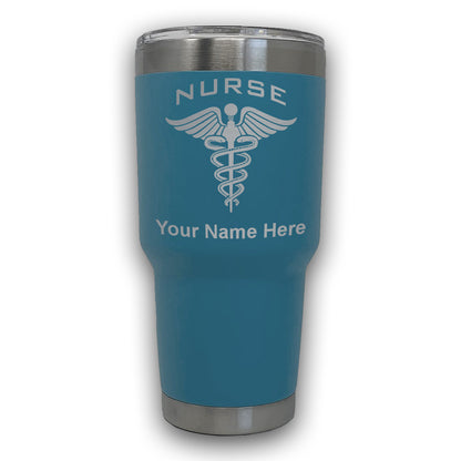 LaserGram 30oz Tumbler Mug, Nurse, Personalized Engraving Included