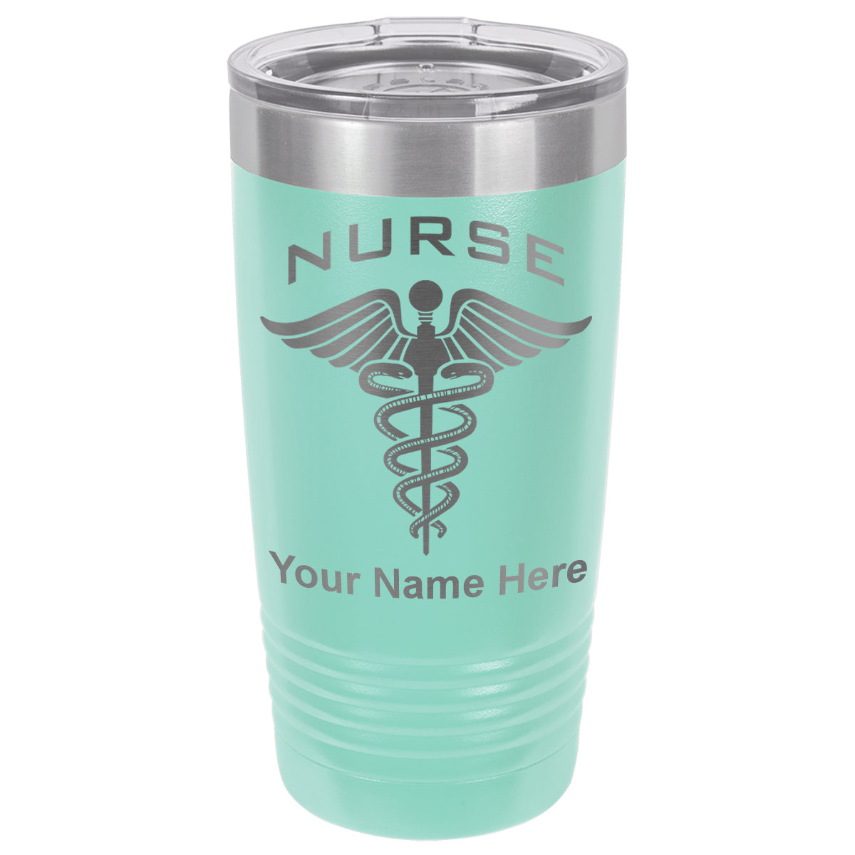 20oz Vacuum Insulated Tumbler Mug, Nurse, Personalized Engraving Included