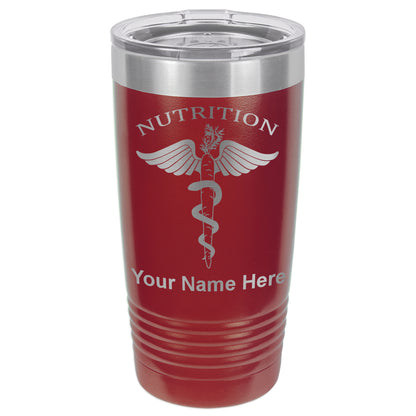 20oz Vacuum Insulated Tumbler Mug, Nutritionist, Personalized Engraving Included