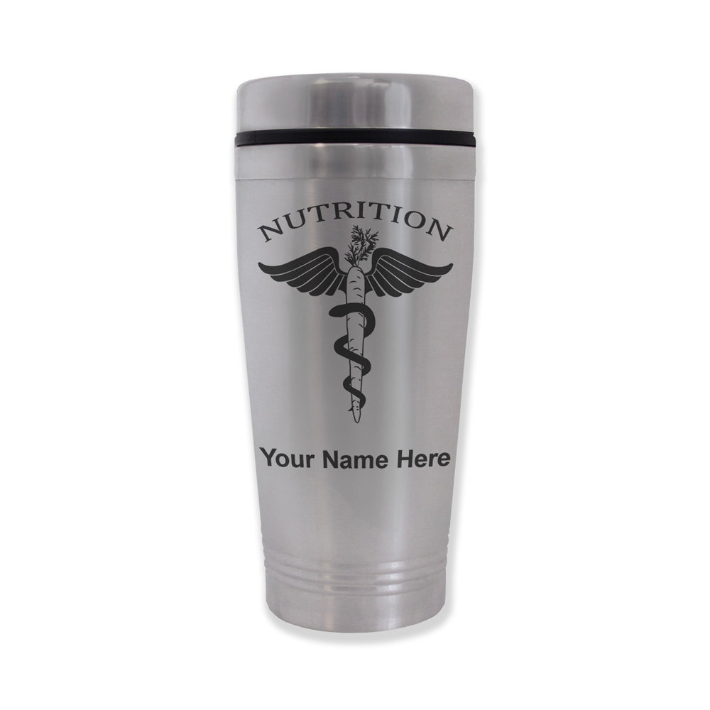 Commuter Travel Mug, Nutritionist, Personalized Engraving Included
