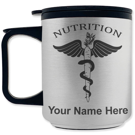 Coffee Travel Mug, Nutritionist, Personalized Engraving Included