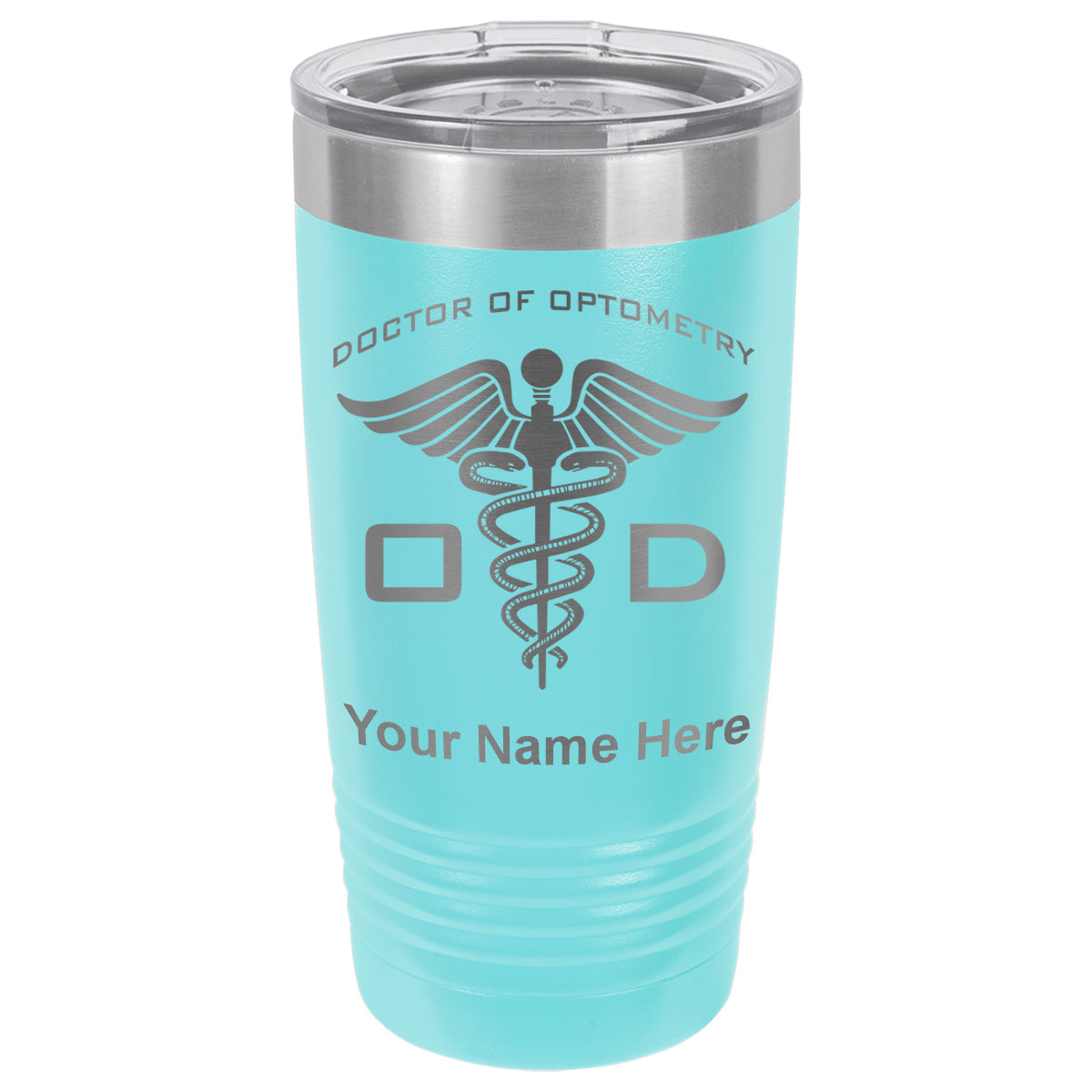 20oz Vacuum Insulated Tumbler Mug, OD Doctor of Optometry, Personalized Engraving Included