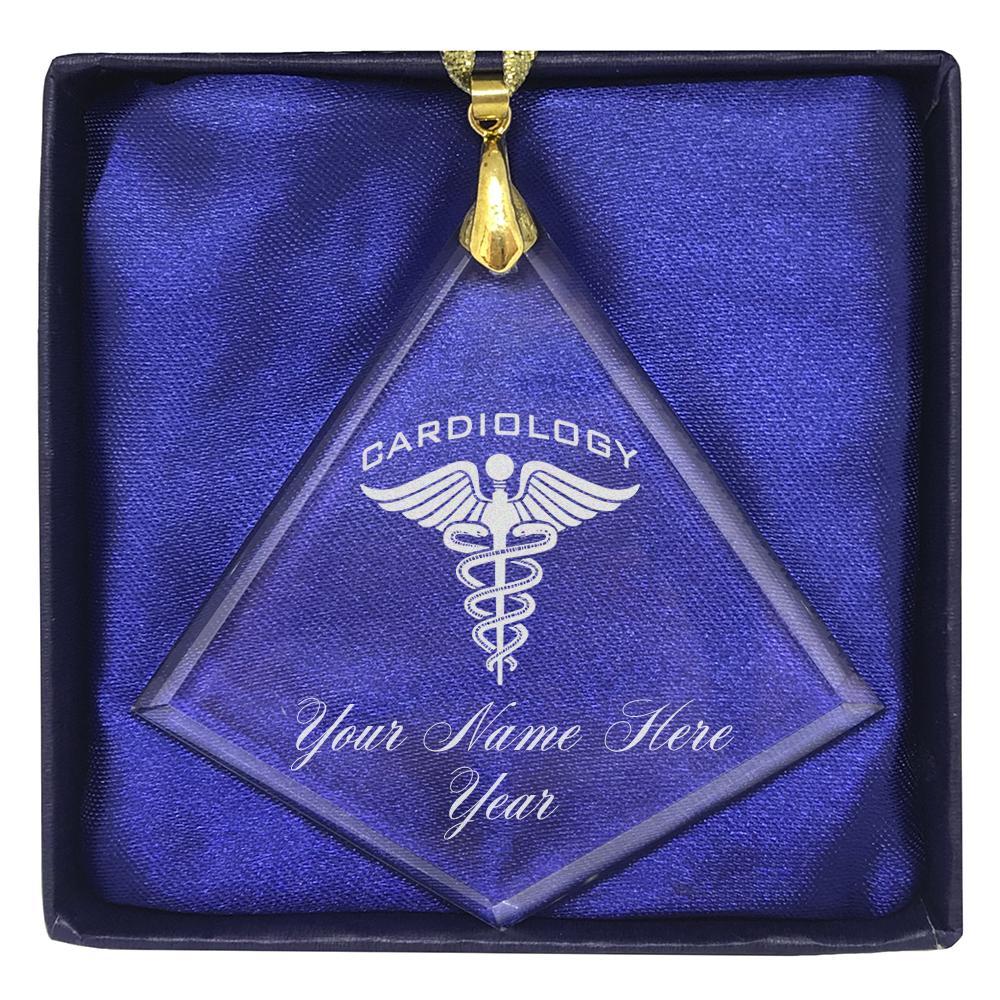 LaserGram Christmas Ornament, Catfish, Personalized Engraving Included (Diamond Shape)