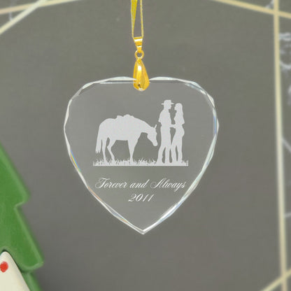 LaserGram Christmas Ornament, Accounting,  Personalized Engraving Included (Heart Shape)