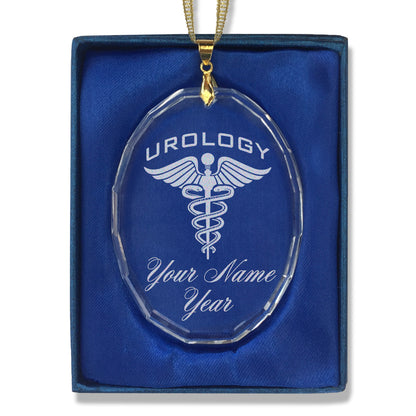 LaserGram Christmas Ornament, Urology, Personalized Engraving Included (Oval Shape)