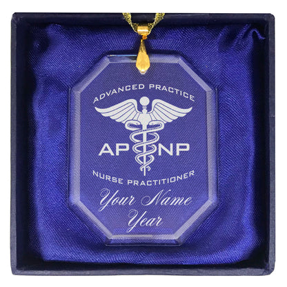 LaserGram Christmas Ornament, APNP Advanced Practice Nurse Practitioner, Personalized Engraving Included (Rectangle Shape)