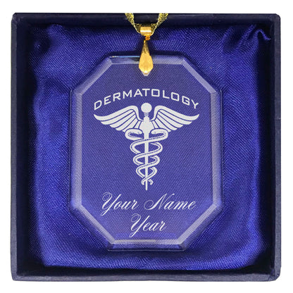 LaserGram Christmas Ornament, Dermatology, Personalized Engraving Included (Rectangle Shape)