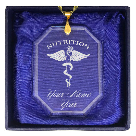 LaserGram Christmas Ornament, Nutritionist, Personalized Engraving Included (Rectangle Shape)