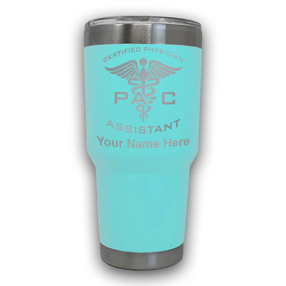 LaserGram 30oz Tumbler Mug, PA-C Certified Physician Assistant, Personalized Engraving Included