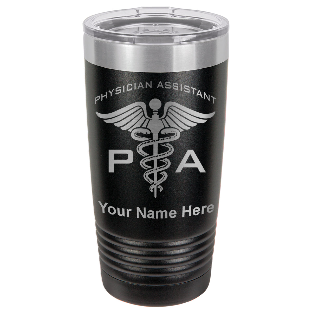 20oz Vacuum Insulated Tumbler Mug, PA Physician Assistant, Personalized Engraving Included