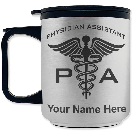 Coffee Travel Mug, PA Physician Assistant, Personalized Engraving Included