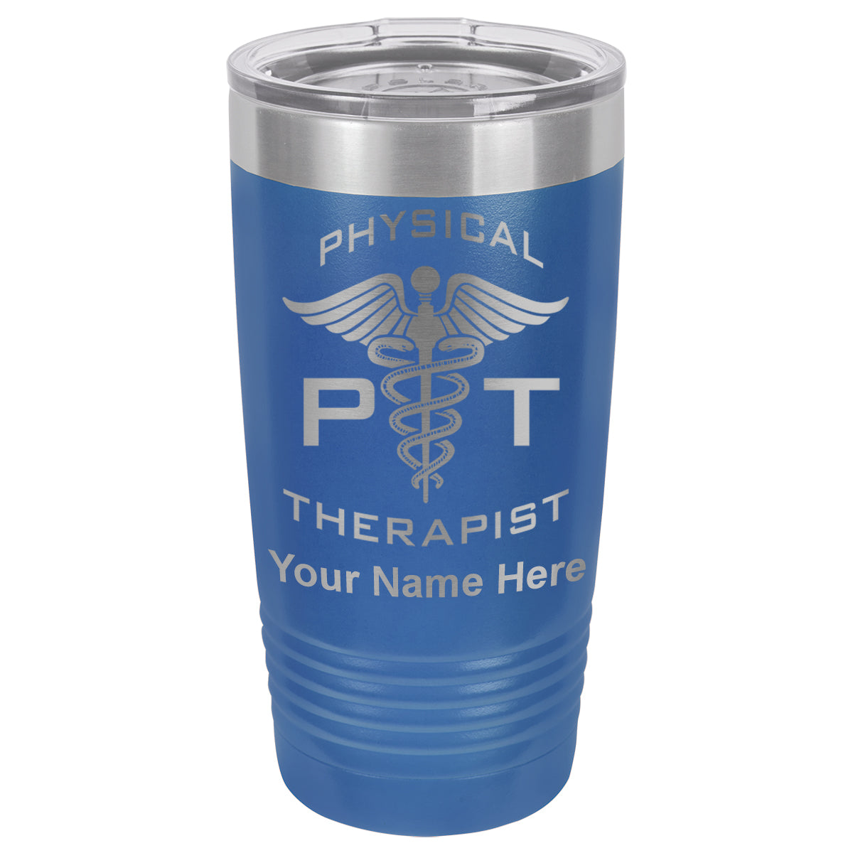 20oz Vacuum Insulated Tumbler Mug, PT Physical Therapist, Personalized Engraving Included