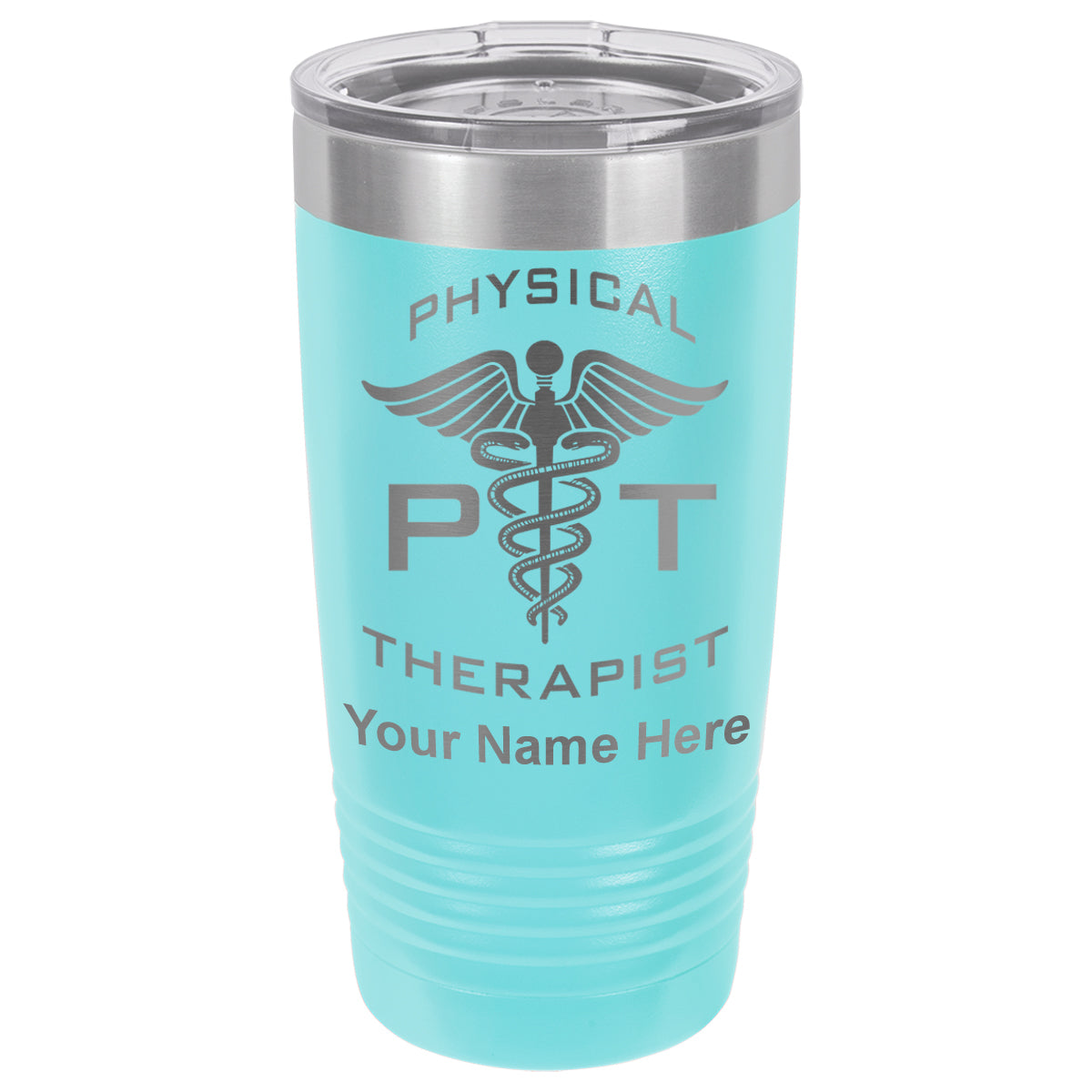 20oz Vacuum Insulated Tumbler Mug, PT Physical Therapist, Personalized Engraving Included