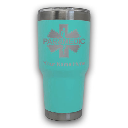 LaserGram 30oz Tumbler Mug, Paramedic, Personalized Engraving Included