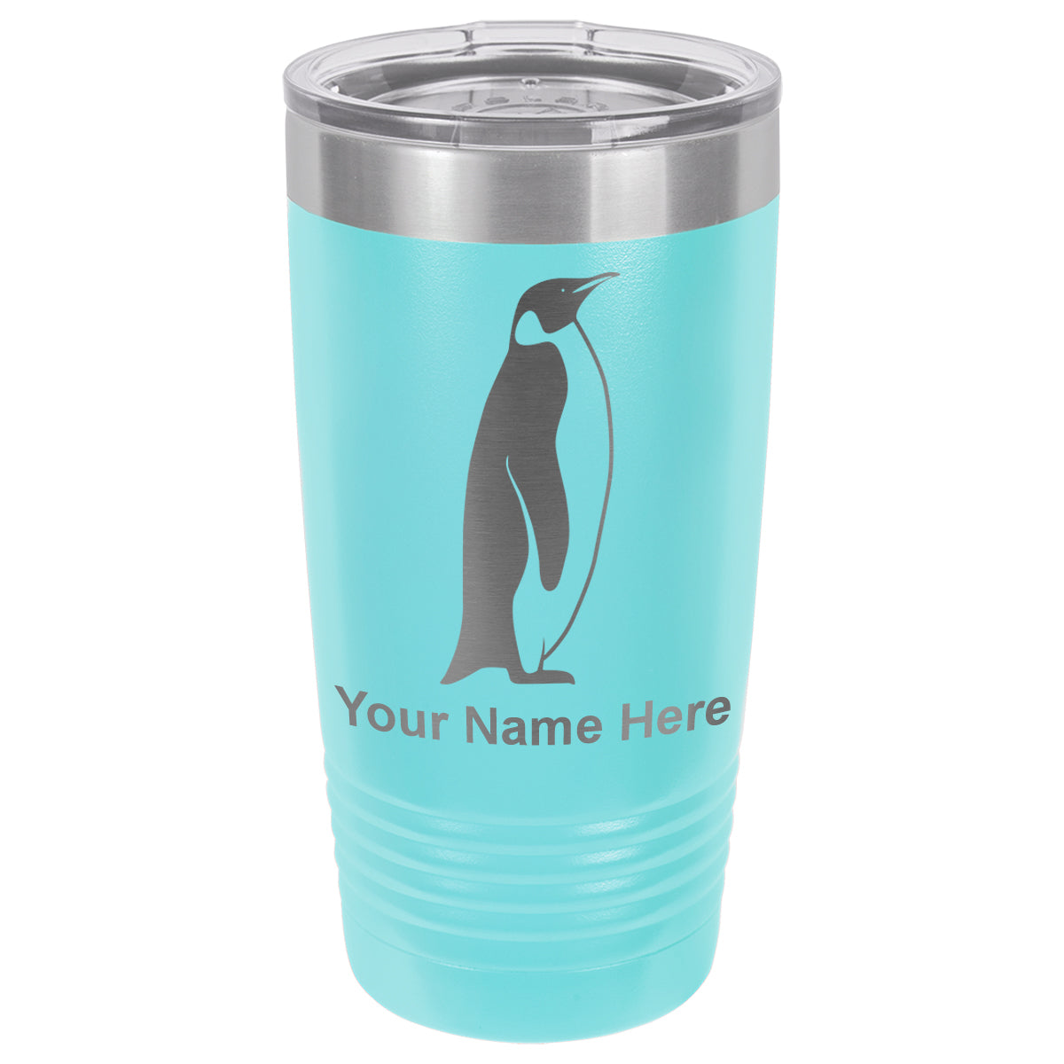 20oz Vacuum Insulated Tumbler Mug, Penguin, Personalized Engraving Included