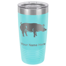 Load image into Gallery viewer, 20oz Vacuum Insulated Tumbler Mug, Pig, Personalized Engraving Included

