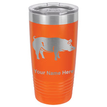 Load image into Gallery viewer, 20oz Vacuum Insulated Tumbler Mug, Pig, Personalized Engraving Included
