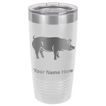 Load image into Gallery viewer, 20oz Vacuum Insulated Tumbler Mug, Pig, Personalized Engraving Included
