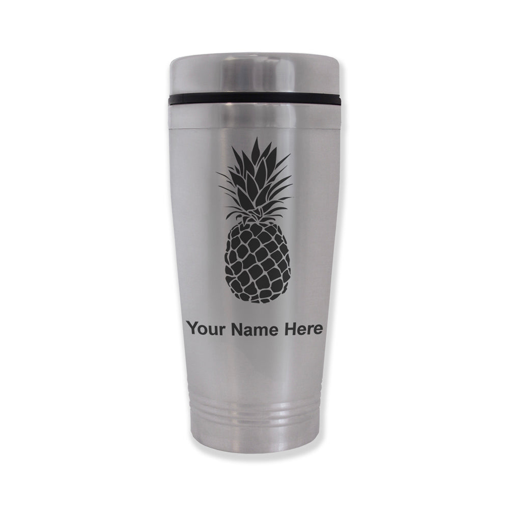 Commuter Travel Mug, Pineapple, Personalized Engraving Included