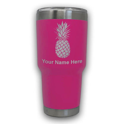 LaserGram 30oz Tumbler Mug, Pineapple, Personalized Engraving Included