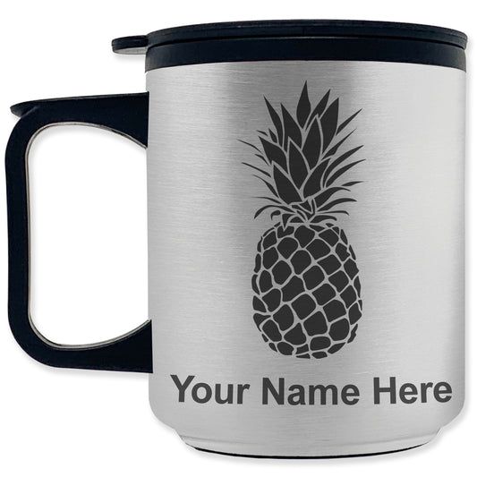 Coffee Travel Mug, Pineapple, Personalized Engraving Included