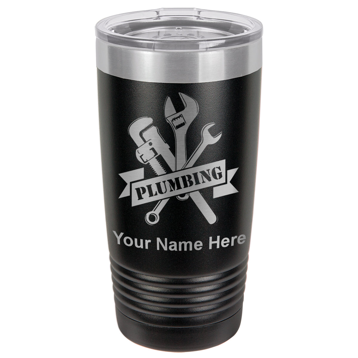 20oz Vacuum Insulated Tumbler Mug, Plumbing, Personalized Engraving Included