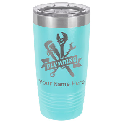 20oz Vacuum Insulated Tumbler Mug, Plumbing, Personalized Engraving Included