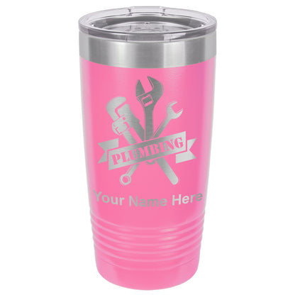 20oz Vacuum Insulated Tumbler Mug, Plumbing, Personalized Engraving Included