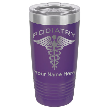 20oz Vacuum Insulated Tumbler Mug, Podiatry, Personalized Engraving Included
