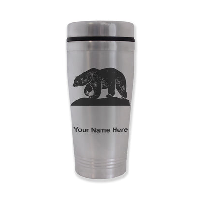 Commuter Travel Mug, Polar Bear, Personalized Engraving Included