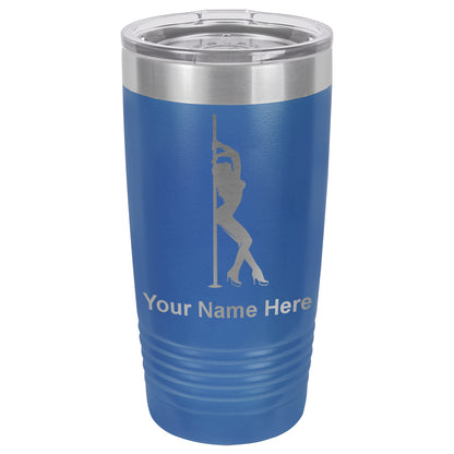 20oz Vacuum Insulated Tumbler Mug, Pole Dancer, Personalized Engraving Included