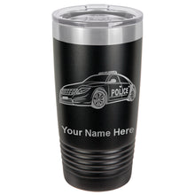 Load image into Gallery viewer, 20oz Vacuum Insulated Tumbler Mug, Police Car, Personalized Engraving Included
