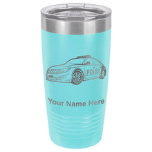 Load image into Gallery viewer, 20oz Vacuum Insulated Tumbler Mug, Police Car, Personalized Engraving Included

