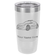 Load image into Gallery viewer, 20oz Vacuum Insulated Tumbler Mug, Police Car, Personalized Engraving Included
