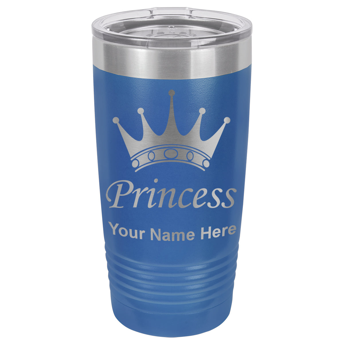 20oz Vacuum Insulated Tumbler Mug, Princess Crown, Personalized Engraving Included
