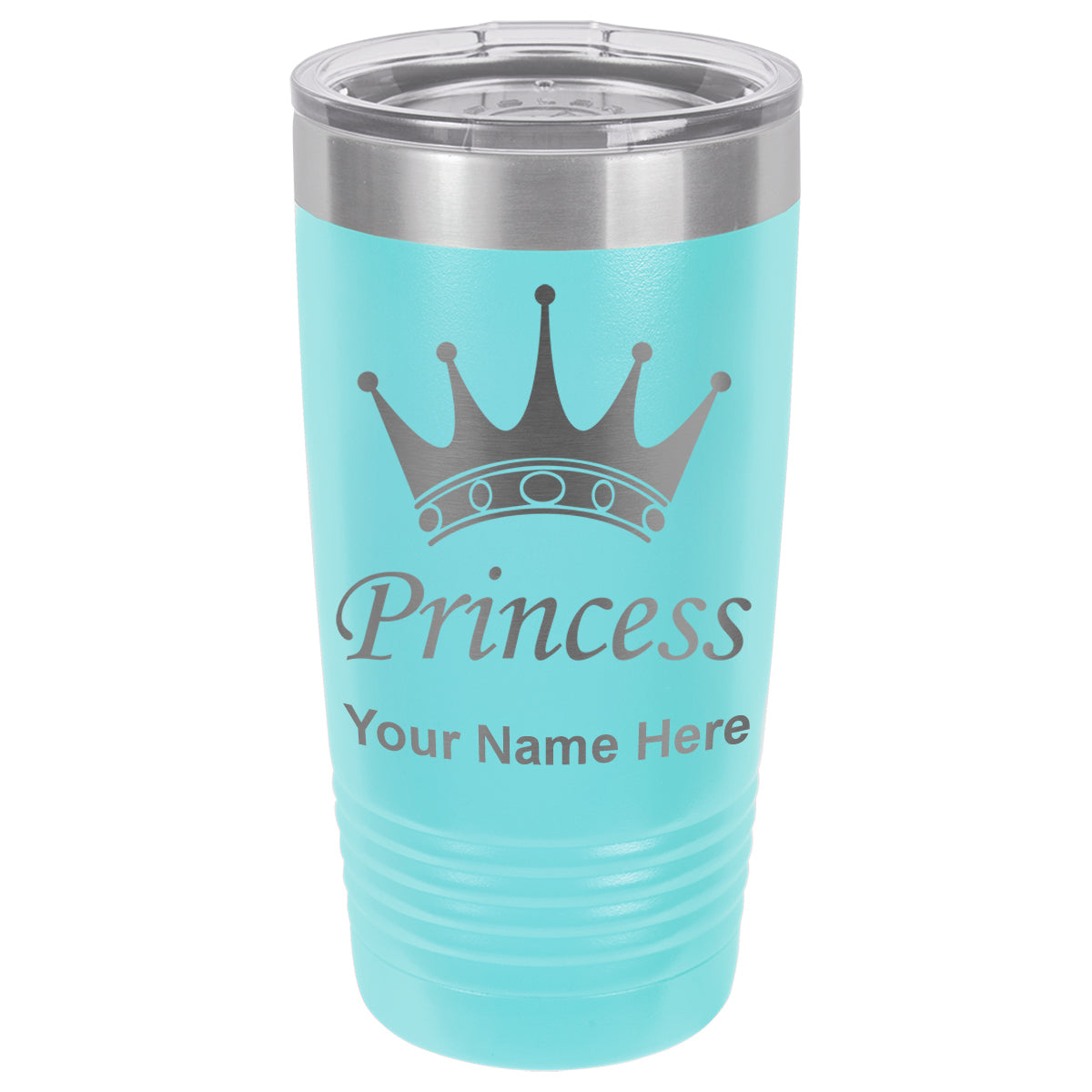 20oz Vacuum Insulated Tumbler Mug, Princess Crown, Personalized Engraving Included