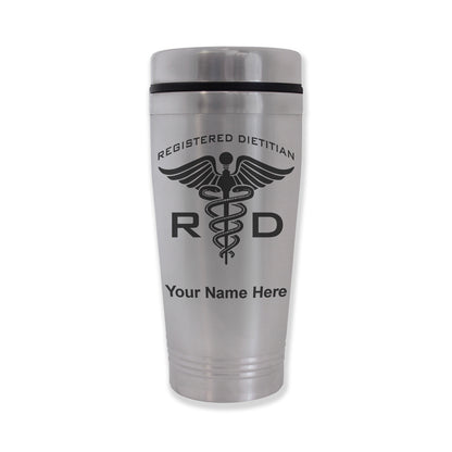 Commuter Travel Mug, RD Registered Dietitian, Personalized Engraving Included