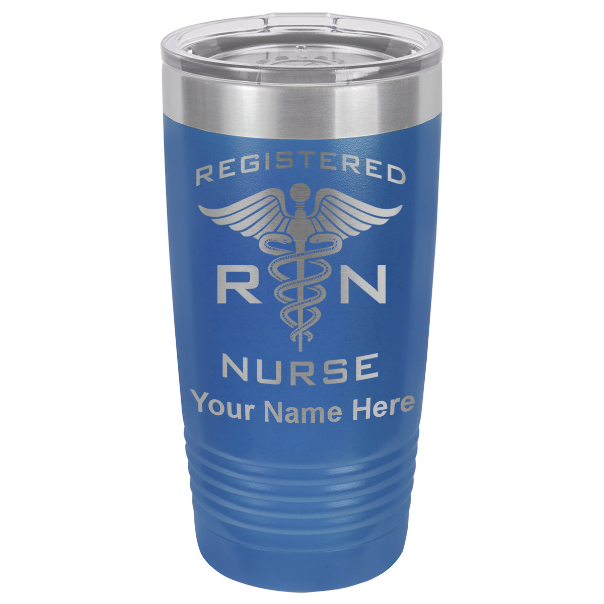 20oz Vacuum Insulated Tumbler Mug, RN Registered Nurse, Personalized Engraving Included