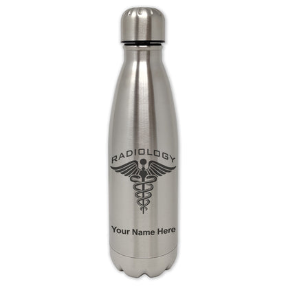 LaserGram Single Wall Water Bottle, Radiology, Personalized Engraving Included