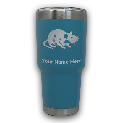 LaserGram 30oz Tumbler Mug, Rat, Personalized Engraving Included