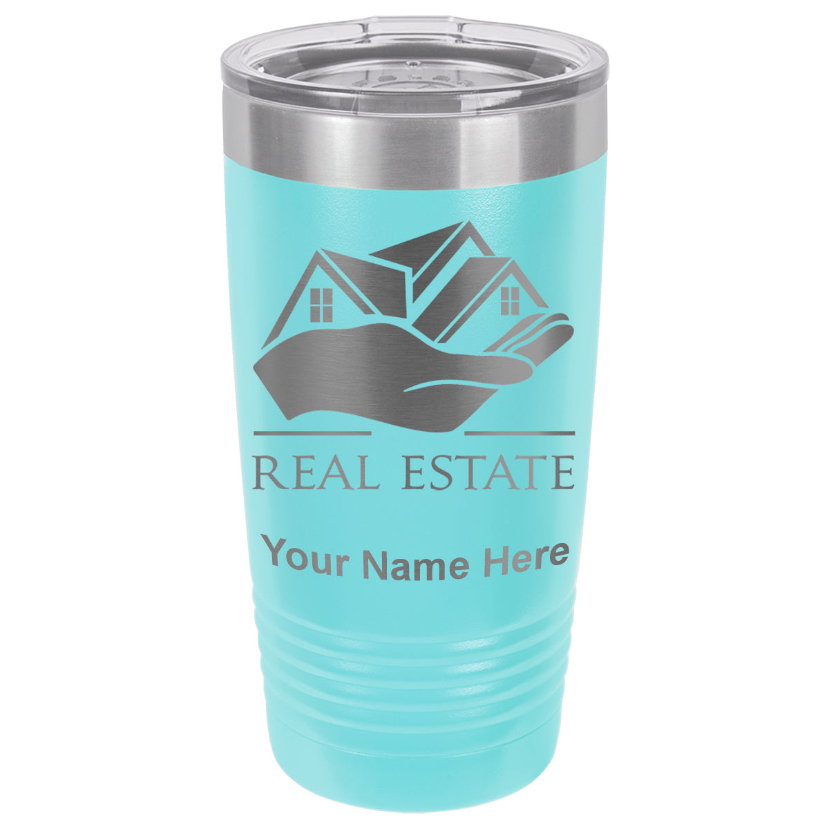 20oz Vacuum Insulated Tumbler Mug, Real Estate, Personalized Engraving Included