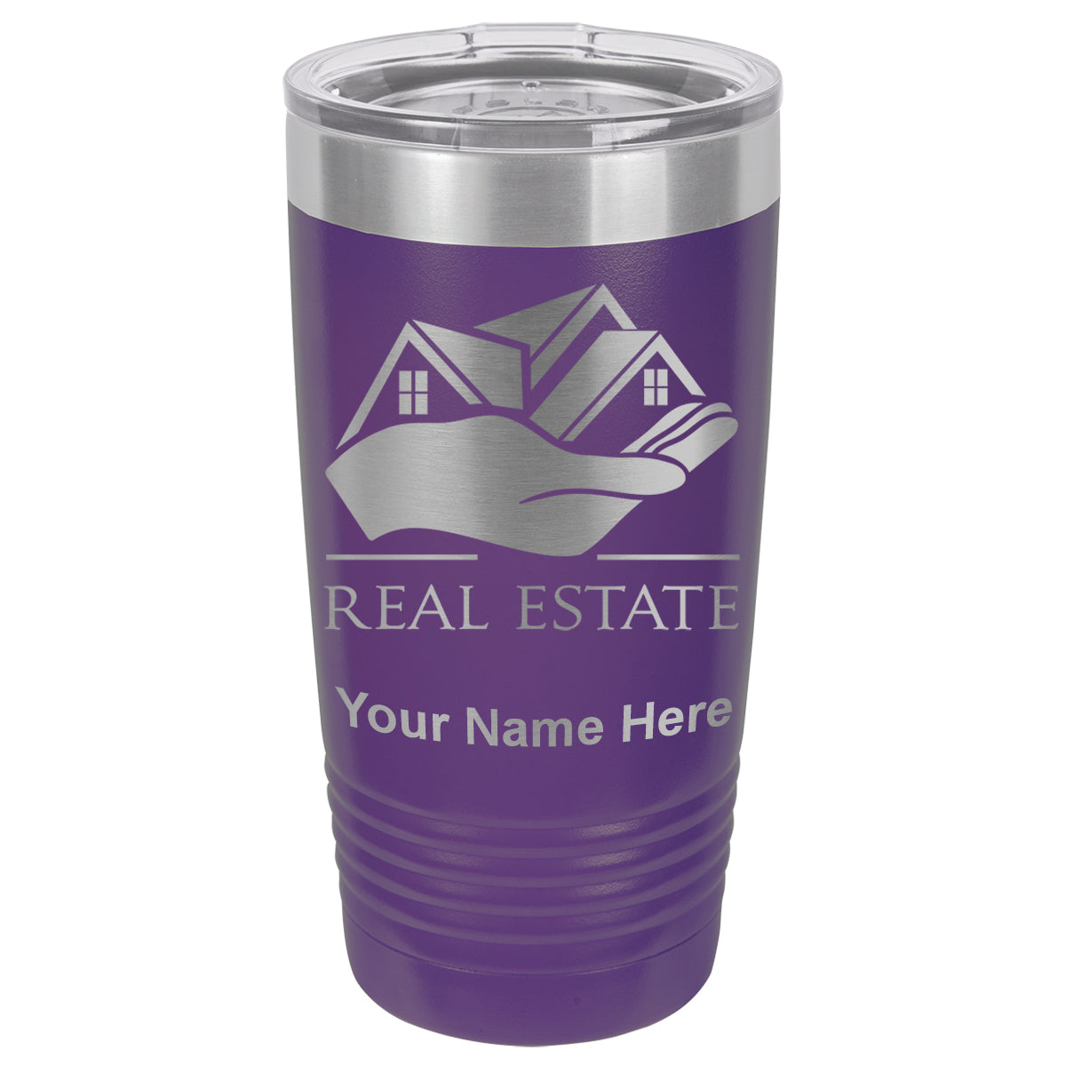 20oz Vacuum Insulated Tumbler Mug, Real Estate, Personalized Engraving Included