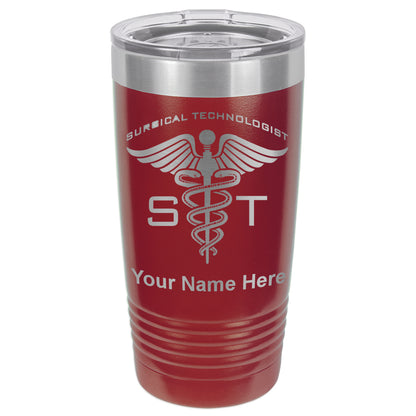 20oz Vacuum Insulated Tumbler Mug, ST Surgical Technologist, Personalized Engraving Included