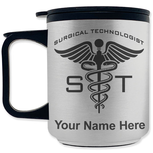 Coffee Travel Mug, ST Surgical Technologist, Personalized Engraving Included