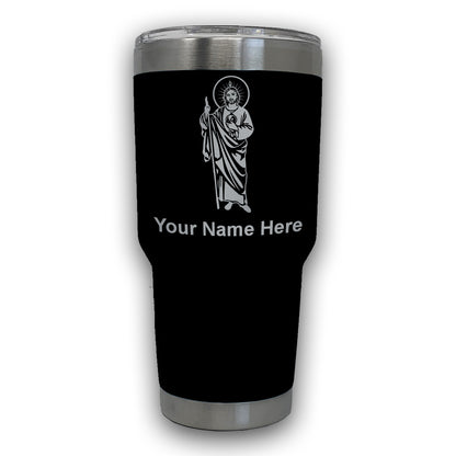 LaserGram 30oz Tumbler Mug, Saint Jude, Personalized Engraving Included