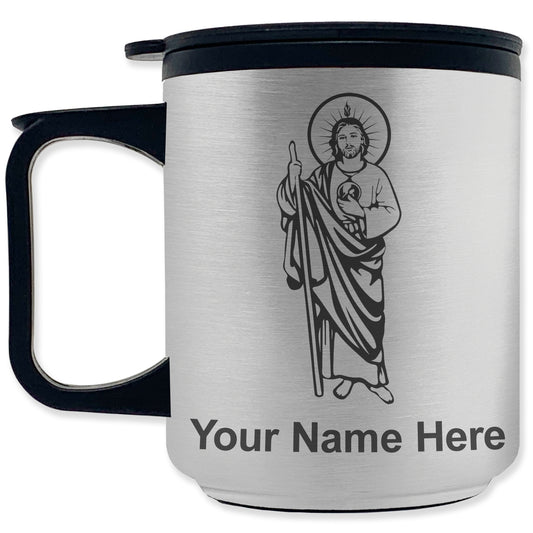 Coffee Travel Mug, Saint Jude, Personalized Engraving Included